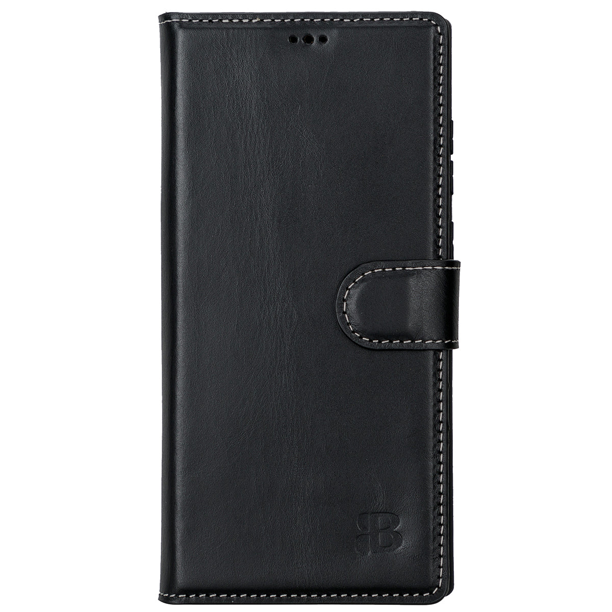 Samsung Galaxy S22 Ultra Leder Book-Case – Wallet Hülle | Schwarz