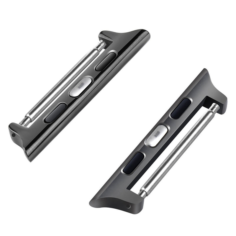Connector-Set Schwarz – für Apple Watch 42/44/45 mm & 22 mm Armbänder