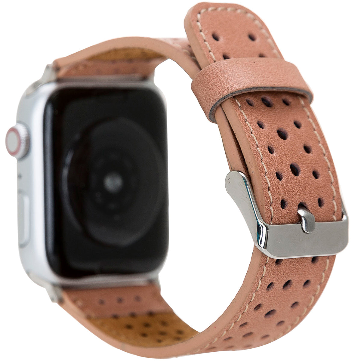 Sportliches Lederarmband Beige – für Apple Watch 42/44/45 mm