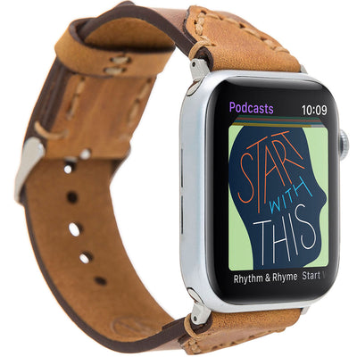 Western Lederarmband Braun – für Apple Watch 42/44/45 mm