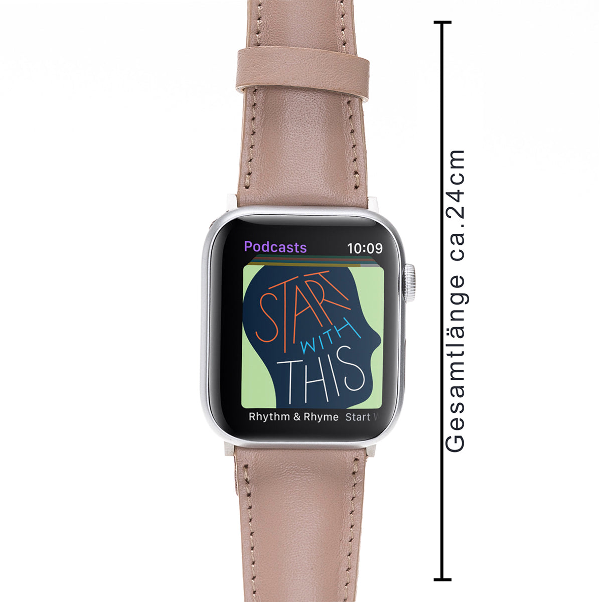 Lederarmband Nude – für Apple Watch 42/44/45 mm