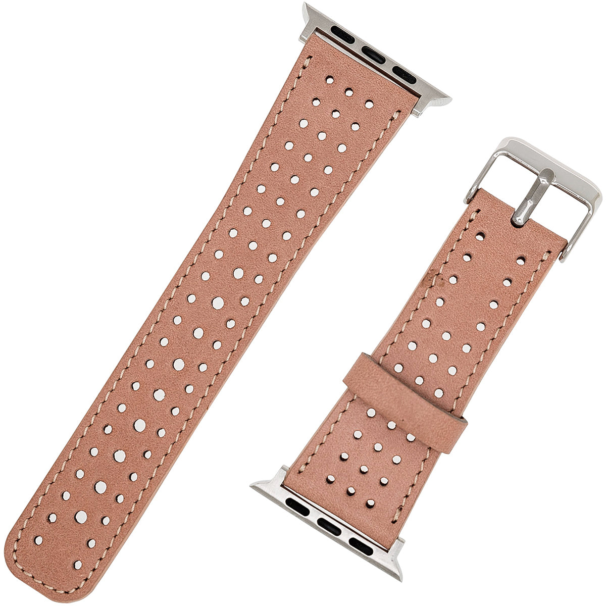 Sportliches Lederarmband Beige – für Apple Watch 42/44/45 mm