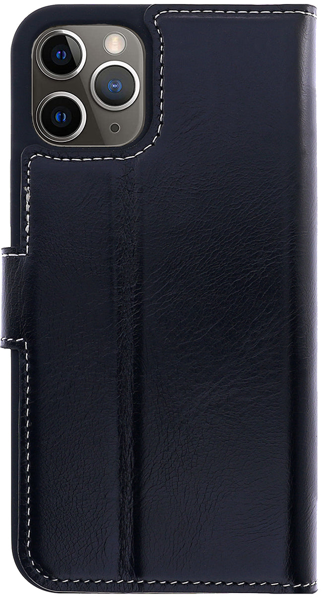 Book-Case Lederhülle für iPhone 13 Pro Max – Flip-Design mit Kartenfach | Schwarz