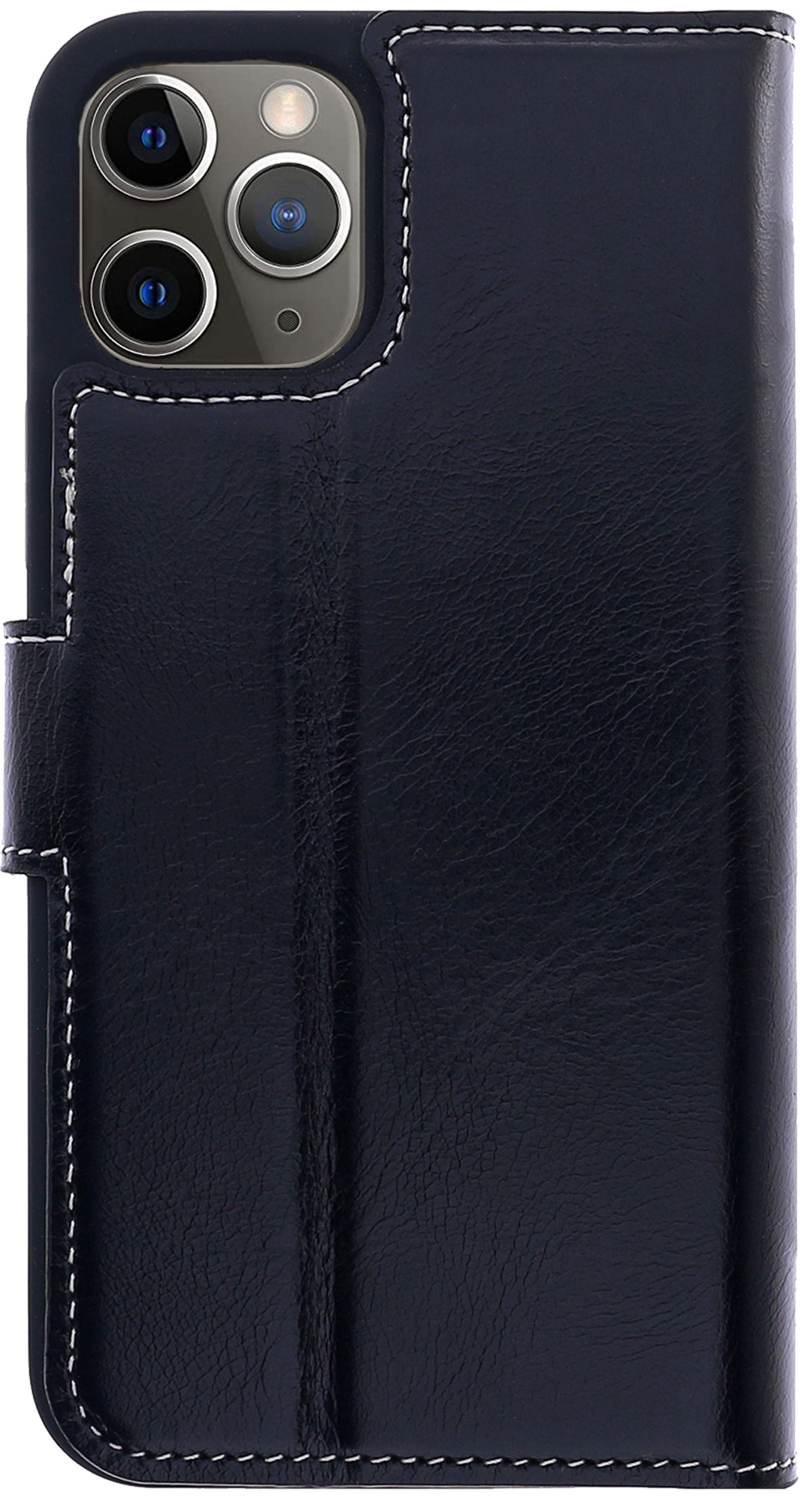 Book-Case Lederhülle für iPhone 14 Pro Max – Flip-Design mit Kartenfach | Schwarz