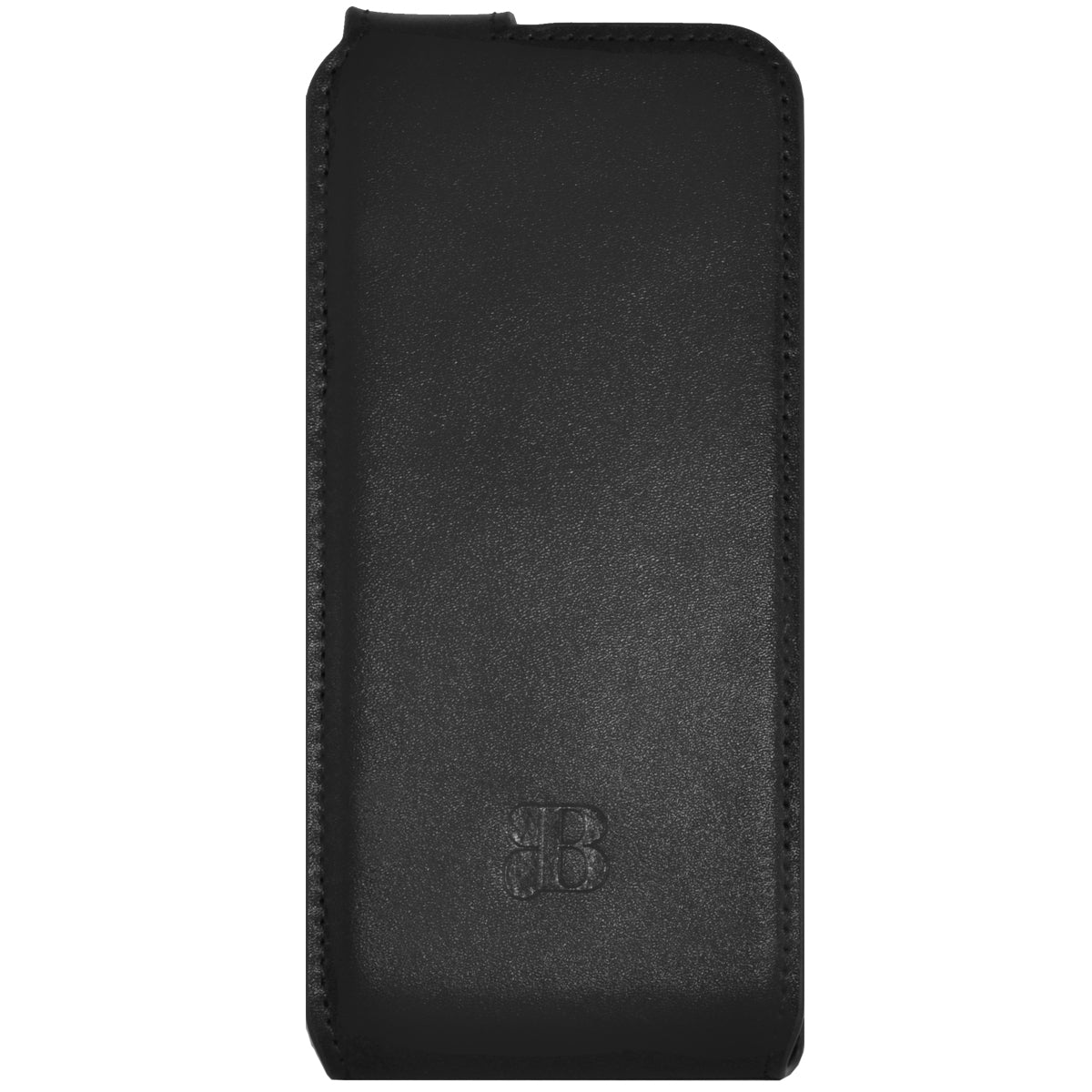 iPhone 15 Pro Leder Flip Case – Hülle mit Rundumschutz | Schwarz