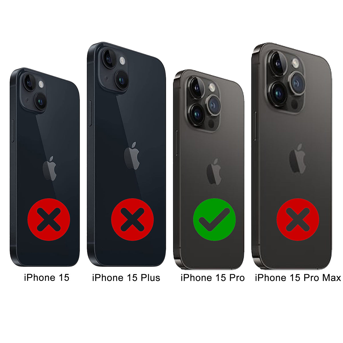 iPhone 15 Pro Leder Flip Case – Hülle mit Rundumschutz | Schwarz