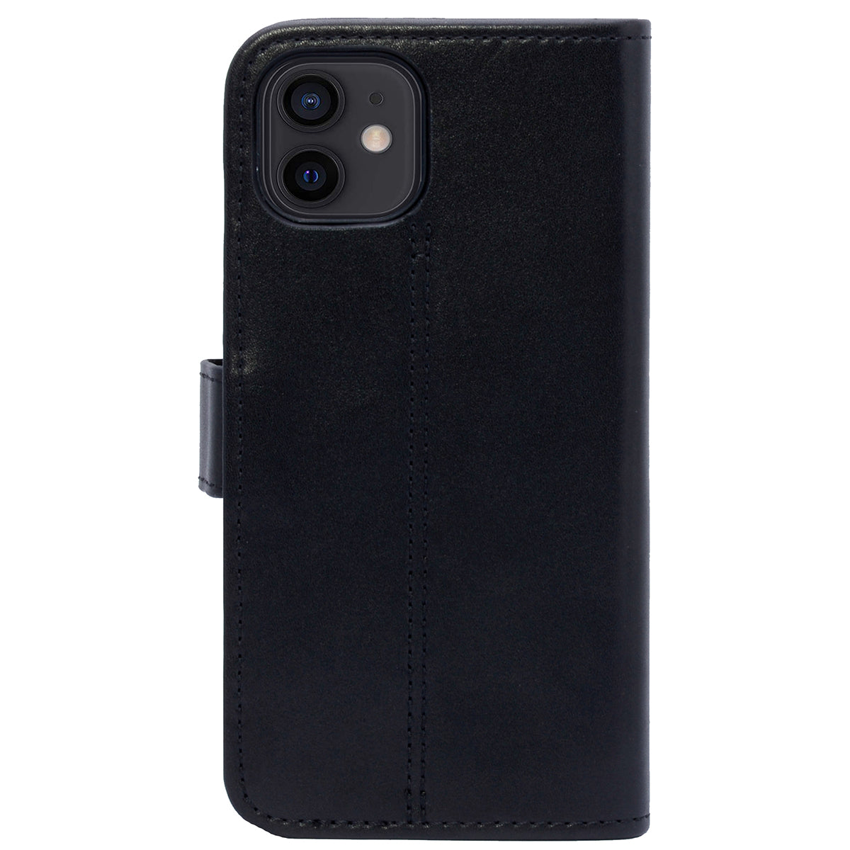 Book-Case Lederhülle für iPhone 11 – Flip-Design mit Kartenfach | Schwarz