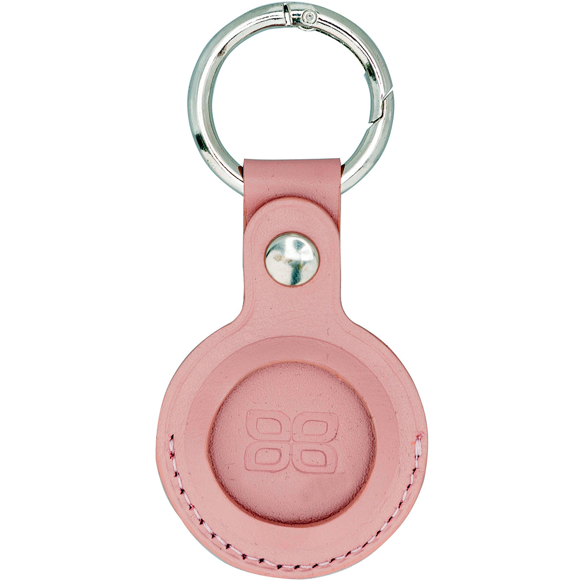 AirTag Schlüsselanhänger aus Leder – Karabiner, Used Look | Blush