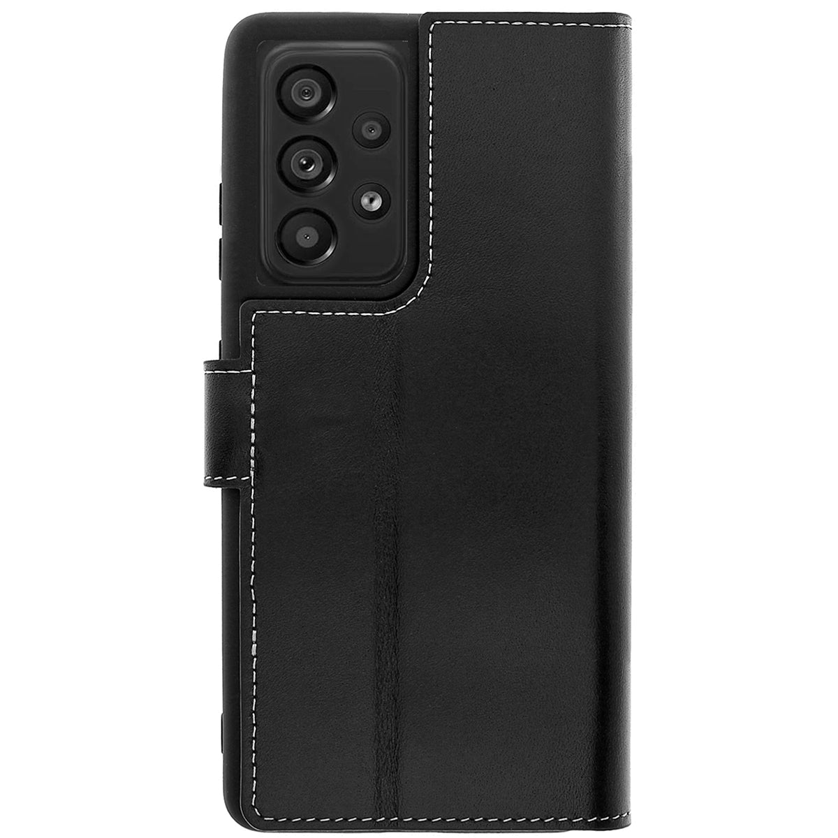 Samsung Galaxy A53 Leder Book-Case – Wallet Hülle | Schwarz