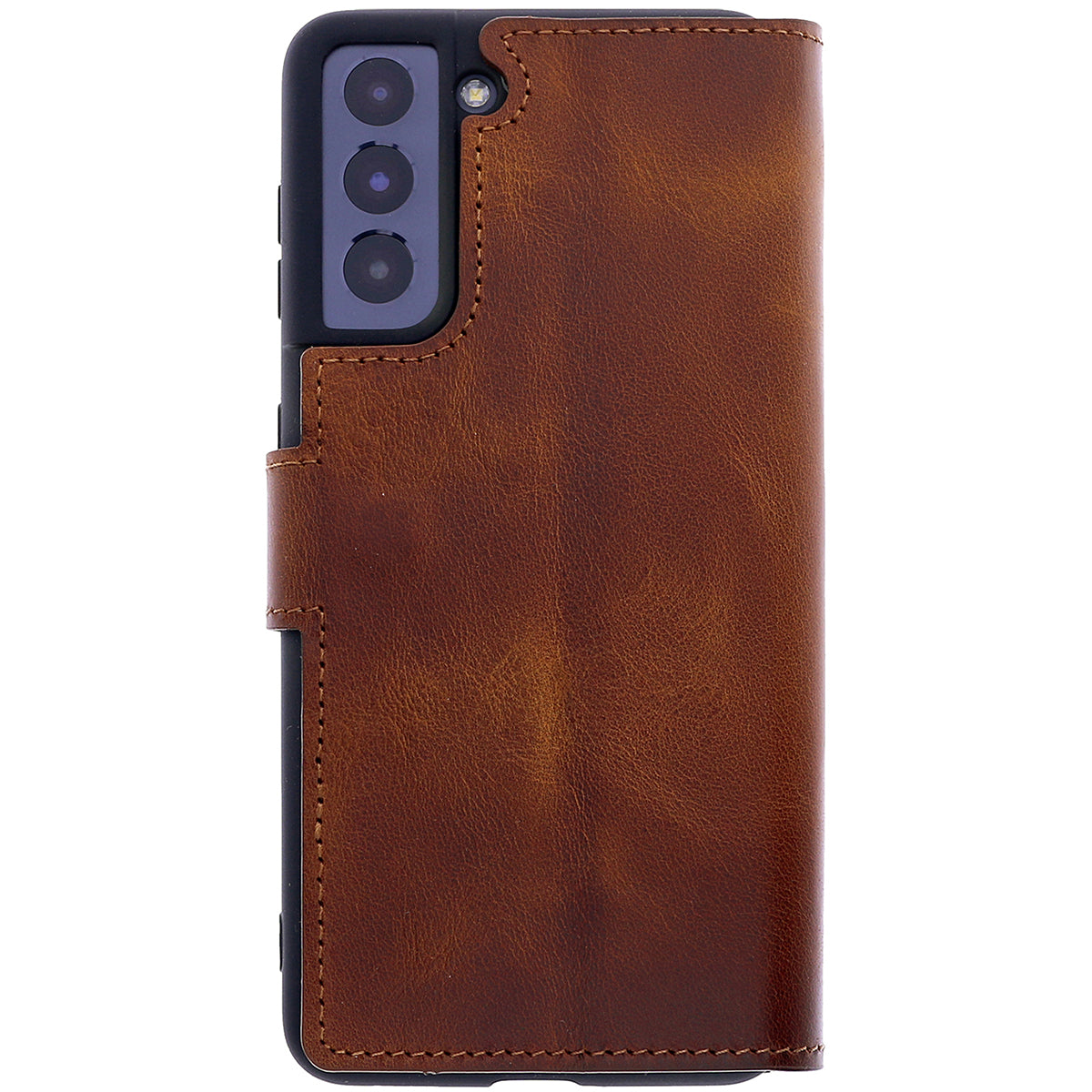 Samsung Galaxy S21 Leder Book-Case – Wallet Hülle | Braun