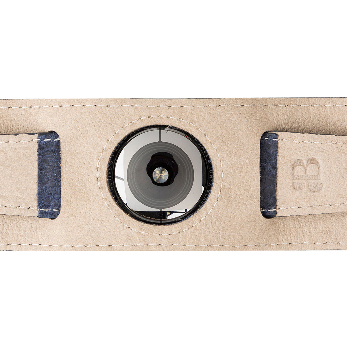 Lederarmband für Apple Watch – Handmade, Vintage-Look, Rindsleder | Blau - Detailansicht