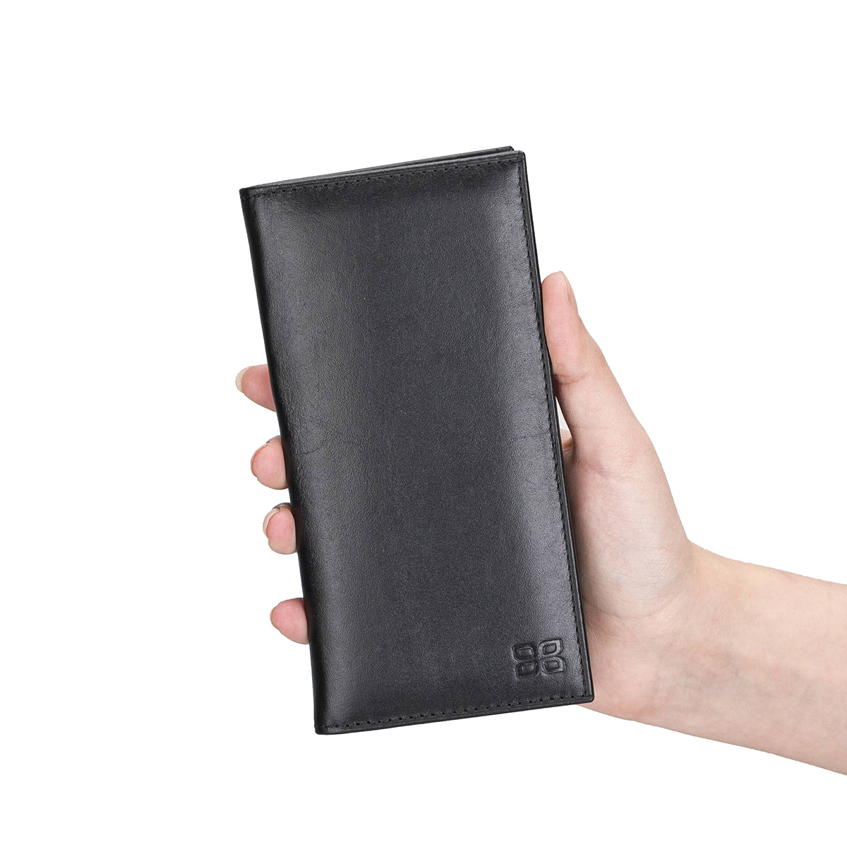 Leder Kartenetui mit Handyfach & Geldscheinfach – Organizer | Schwarz