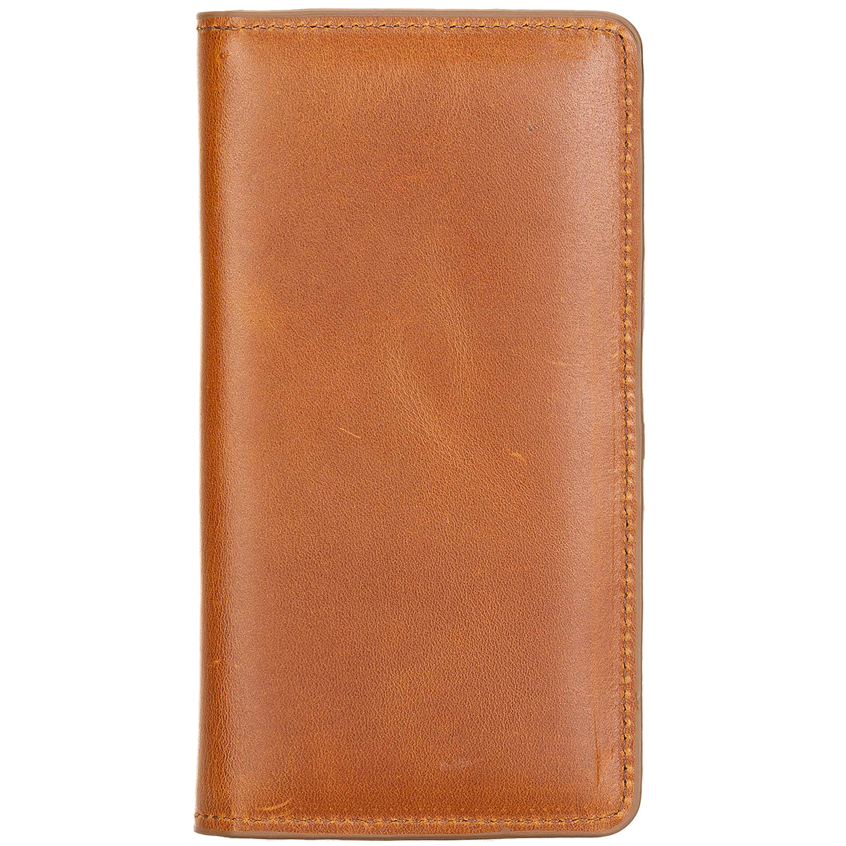 Leder Kartenetui mit Handyfach & Geldscheinfach – Organizer | Sattelbraun
