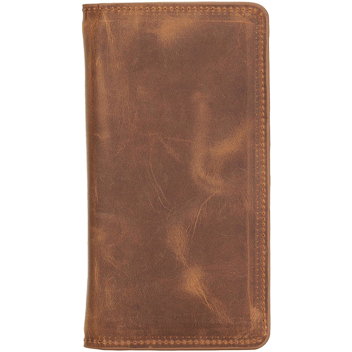 Leder Kartenetui mit Handyfach & Geldscheinfach – Organizer | Kaffeebraun