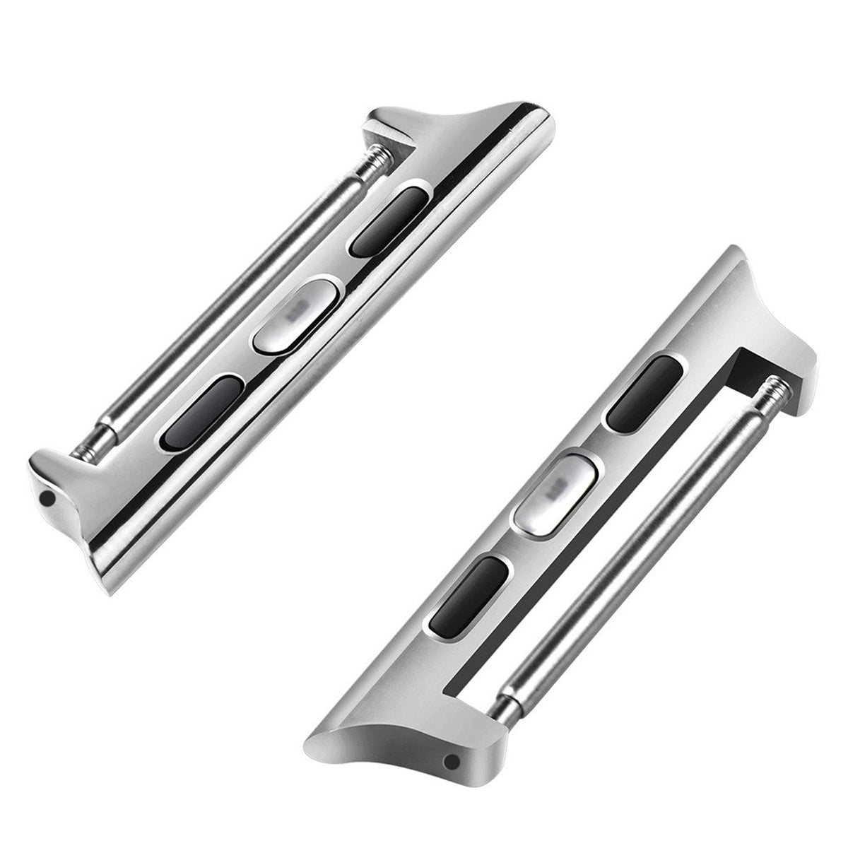 Connector-Set Silber – für Apple Watch 38/40/41 mm & 22 mm Armbänder