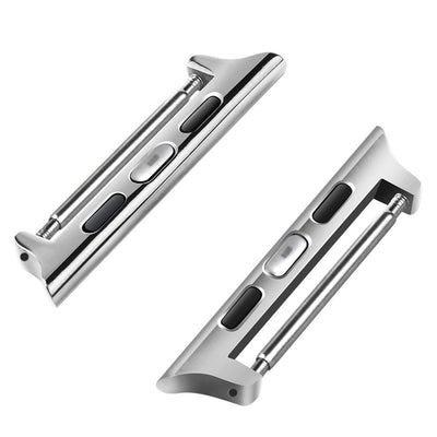 Connector-Set Silber – für Apple Watch 42/44/45 mm & 22 mm Armbänder