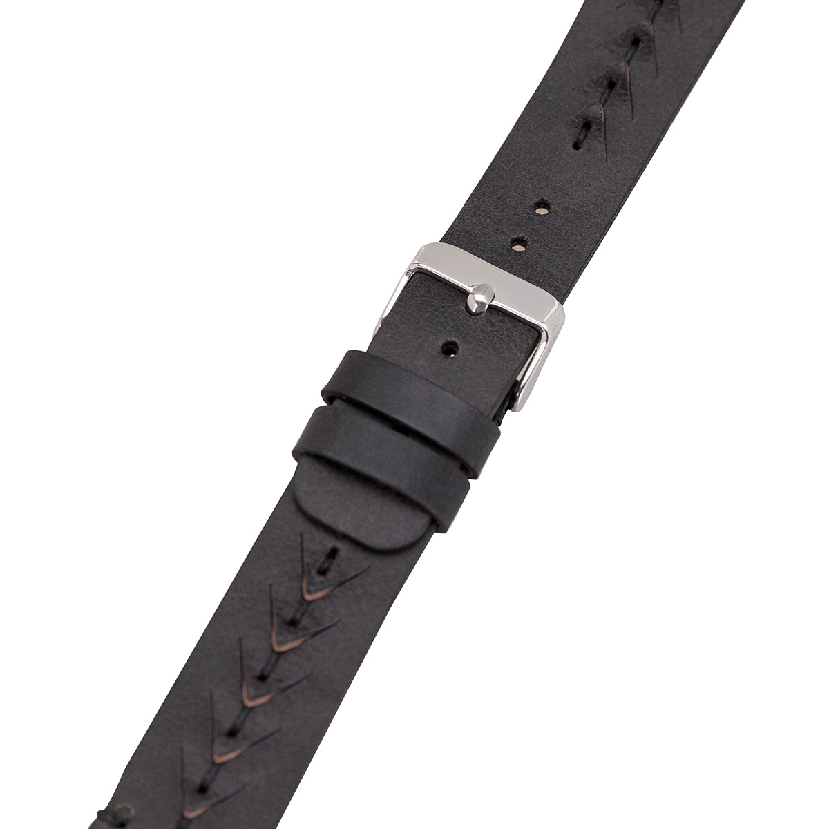 Apple Watch Lederarmband „V-Cut Stitching“ – Schwarz | Modell BA12-TN1