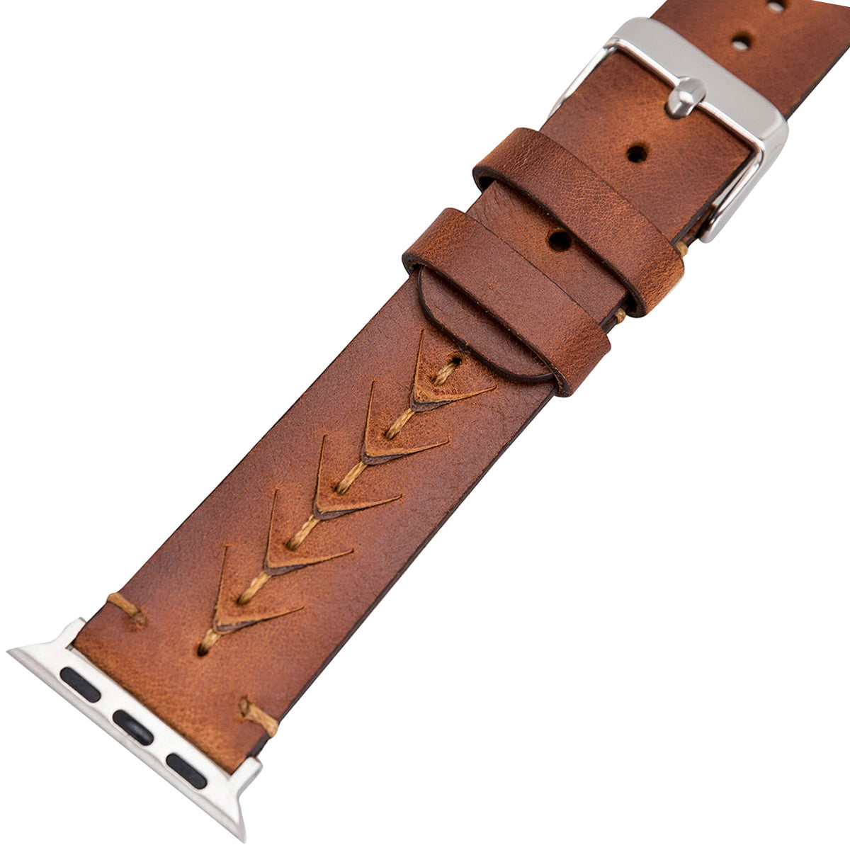 Apple Watch Lederarmband „V-Cut Stitching“ – Braun | Modell BA12-TN11EF