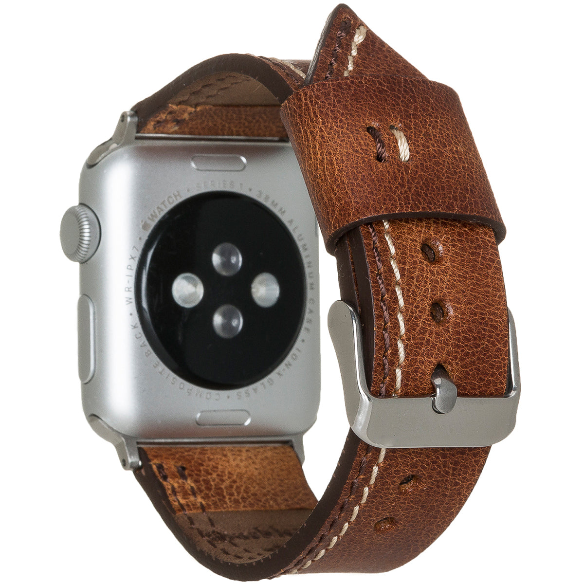Apple Watch Lederarmband Race Stitch – Braun (Modell BA3-TN11EF)