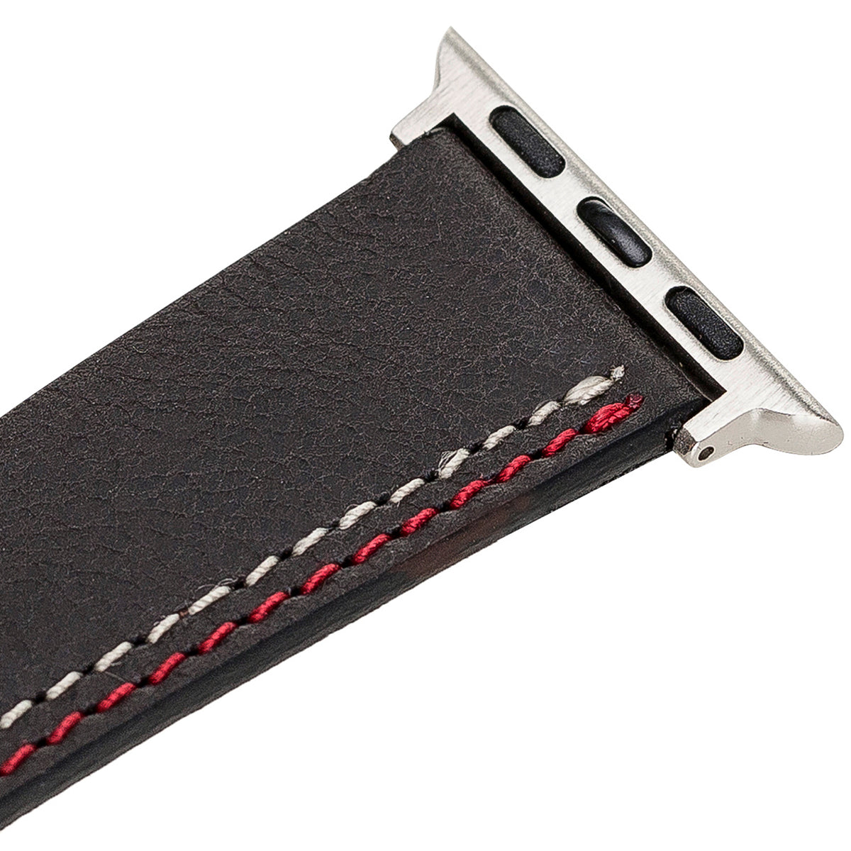 Apple Watch Lederarmband Race Stitch – Schwarz (Modell BA3-TN1)