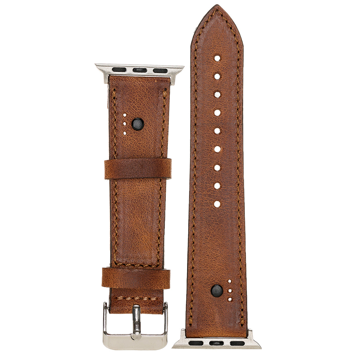 Apple Watch Lederarmband Classic Stitch – Braun (Modell BA4-TN11EF)