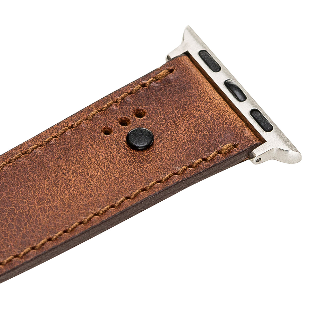 Apple Watch Lederarmband Classic Stitch – Braun (Modell BA4-TN11EF)