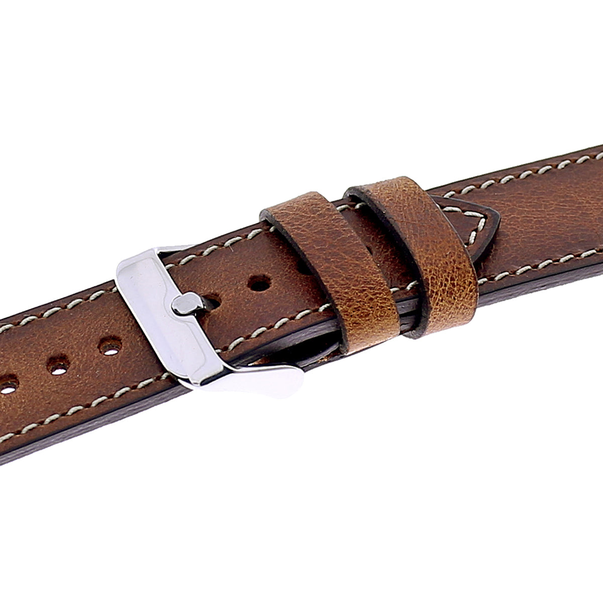 Apple Watch Lederarmband Biker Style – Braun (Modell BA5-TN11EF)