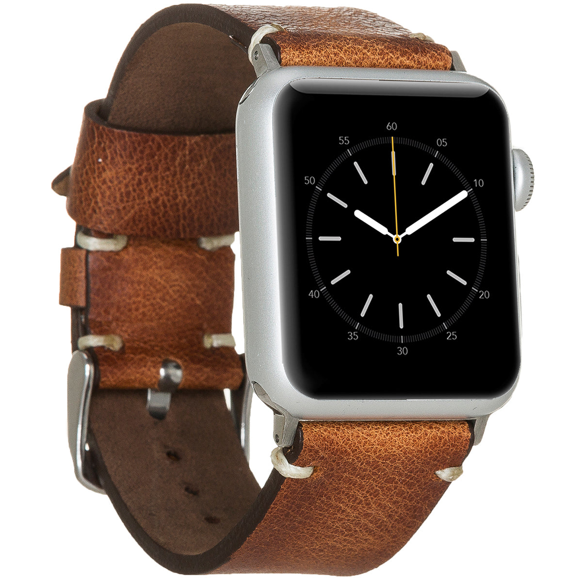 Apple Watch Lederarmband Rustic Handmade – Braun (Modell BA6-TN11EF)