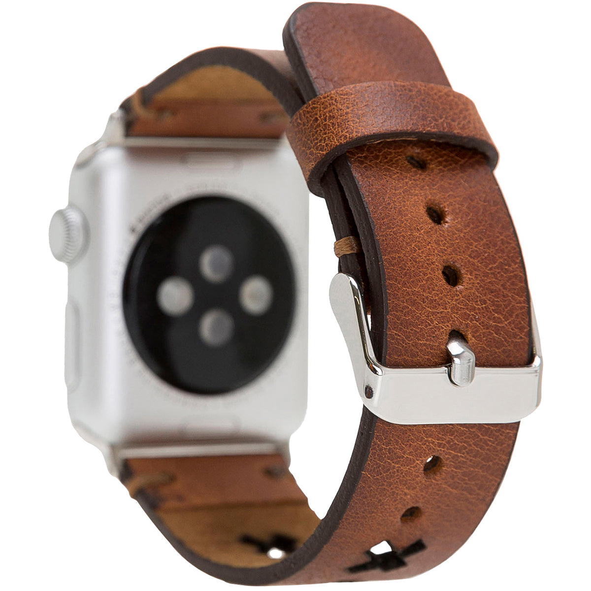 Apple Watch Lederarmband X-Cut Design – Braun (Modell BA9-TN11EF)
