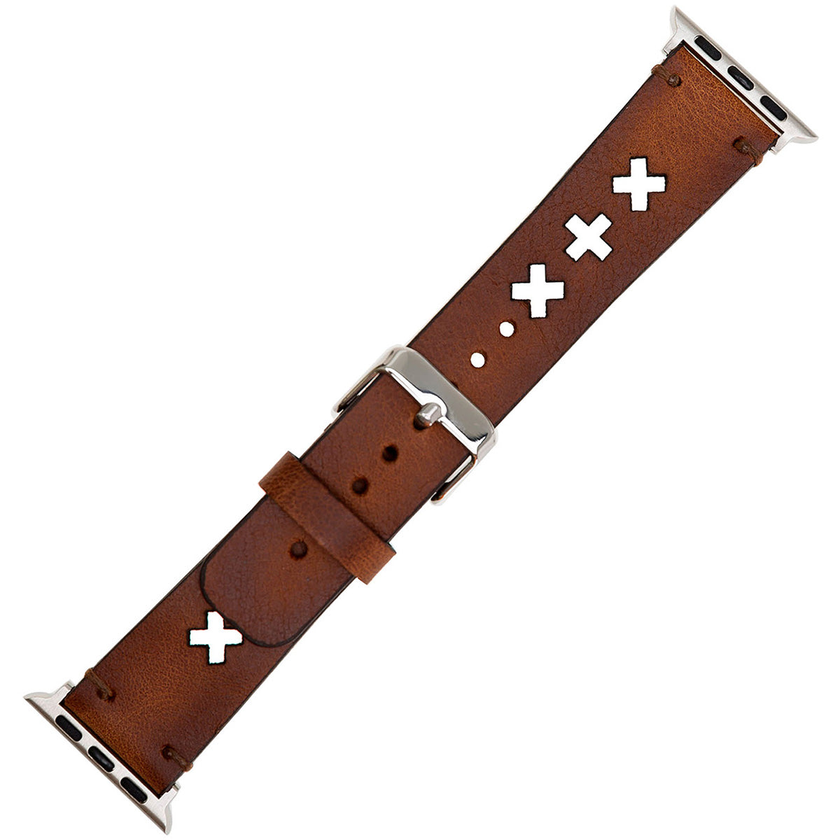 Apple Watch Lederarmband X-Cut Design – Braun (Modell BA9-TN11EF)