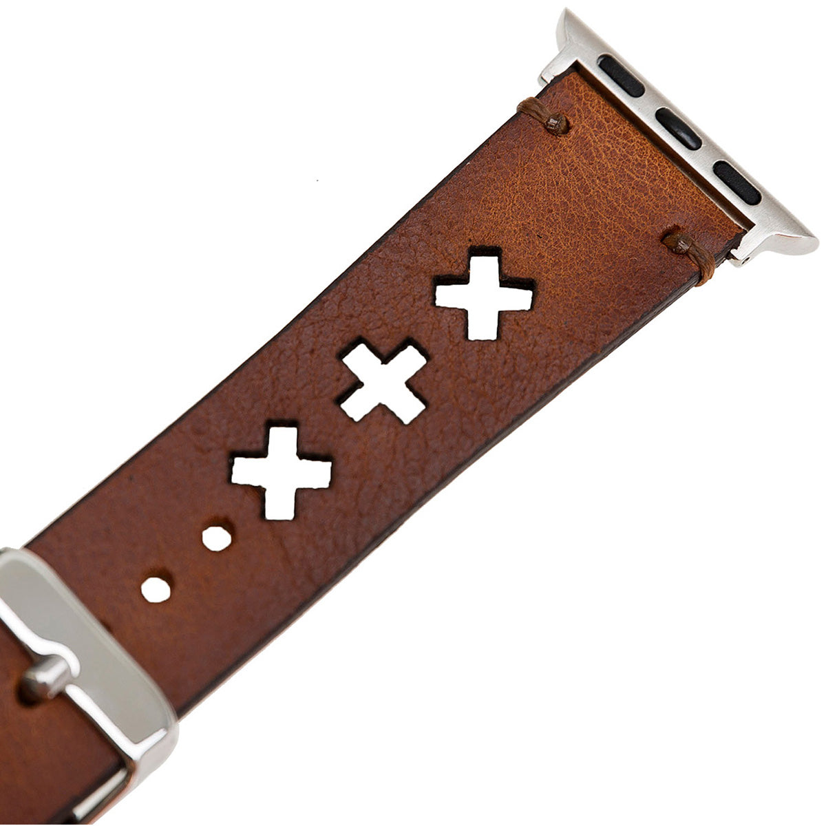 Apple Watch Lederarmband X-Cut Design – Braun (Modell BA9-TN11EF)