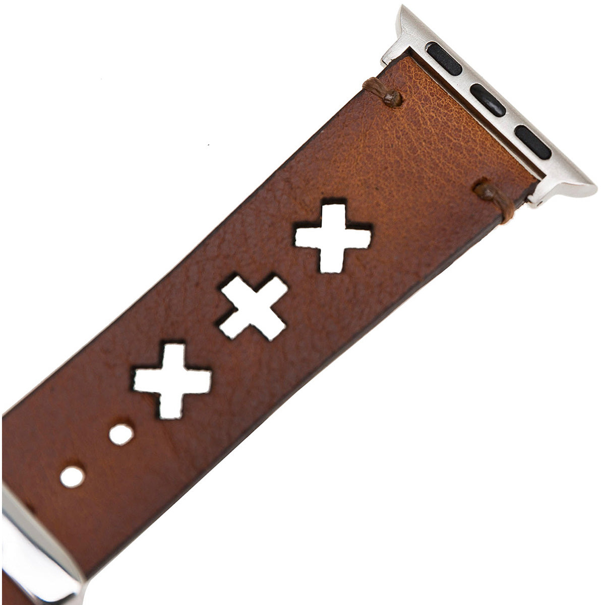 Apple Watch Lederarmband X-Cut Design – Braun (Modell BA9-TN11EF)