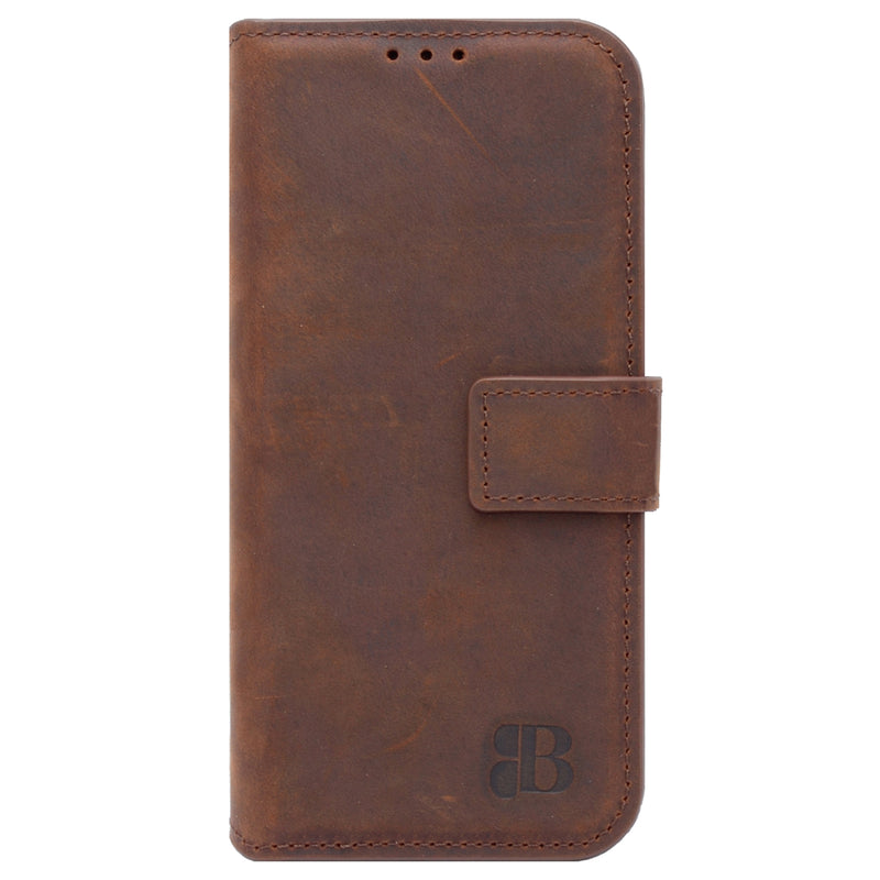 2-in-1 Lederhülle für iPhone 11 Book-Style mit Magnet-Case | Braun - Ansicht 2