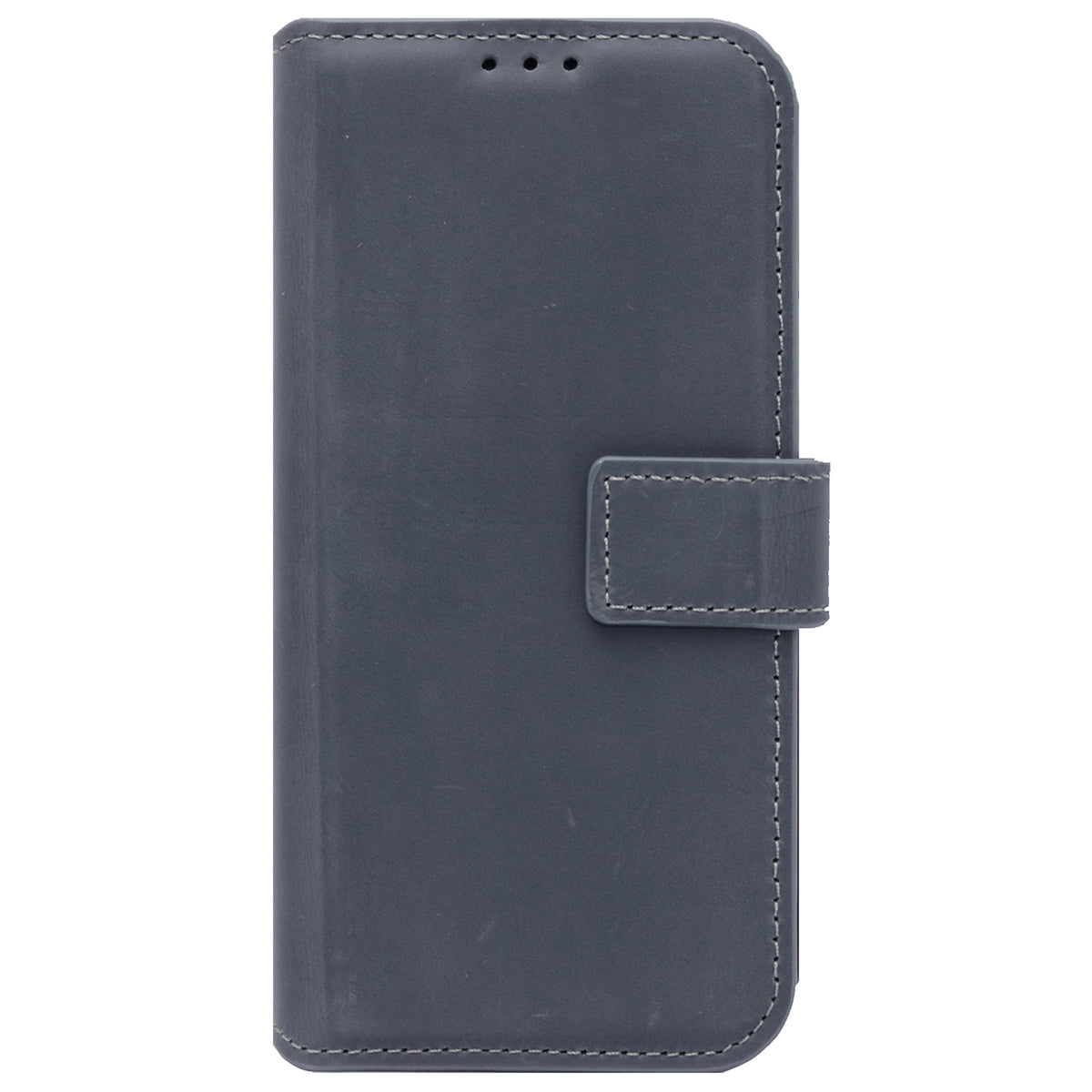 2-in-1 Lederhülle für iPhone 16 Pro Book-Style mit Magnet-Case | Grau