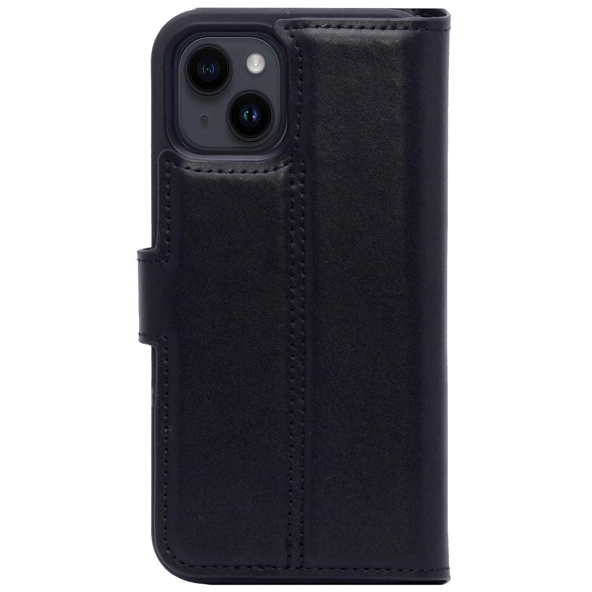 2-in-1 Lederhülle für iPhone 13 Mini Book-Style mit Magnet-Case | Schwarz