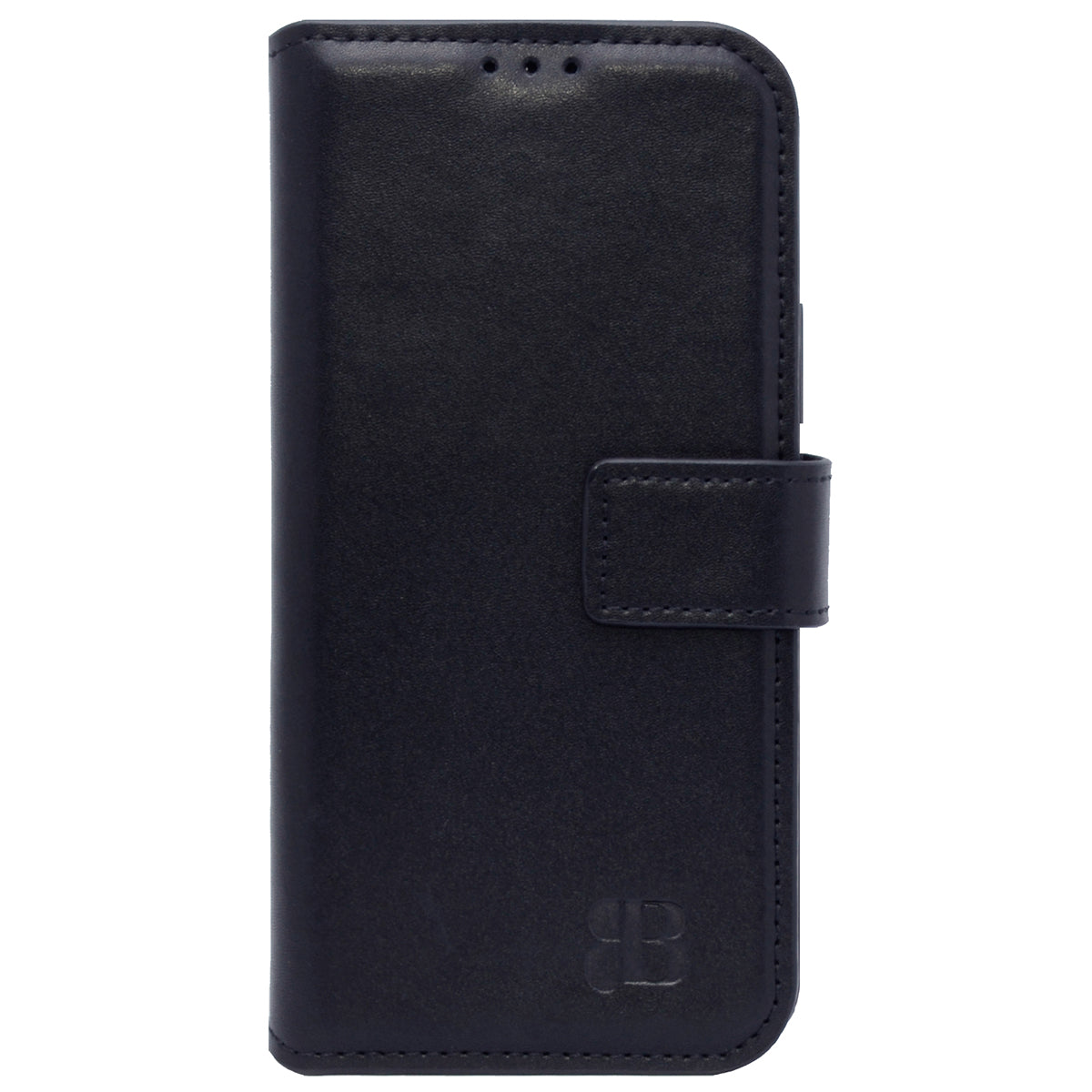 2-in-1 Lederhülle für iPhone 15 Pro Book-Style mit Magnet-Case | Schwarz