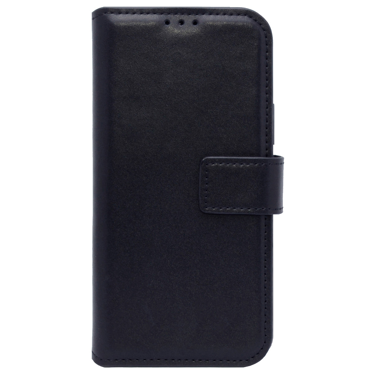 2-in-1 Lederhülle für iPhone 16 Pro - Book-Style mit Magnet-Case | Schwarz