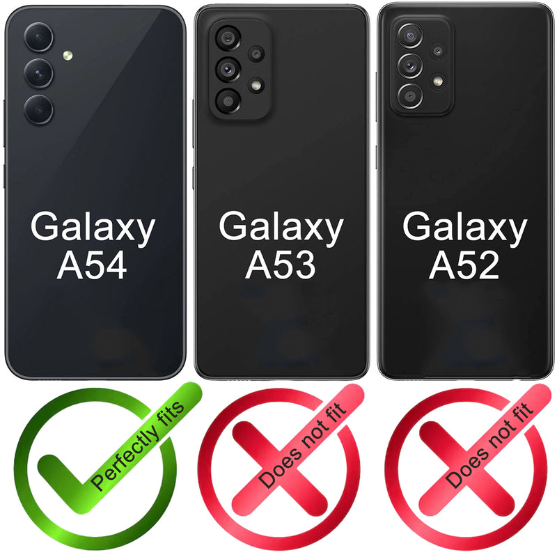 2-in-1 Lederhülle für Galaxy A54 – Book-Case mit Kartenfach | Braun - Ansicht 2