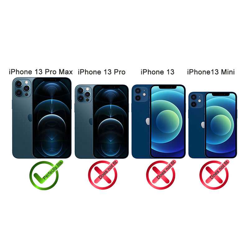 2-in-1 Lederhülle für iPhone 13 Pro Max Book-Style mit Magnet-Case | Braun - Ansicht 2