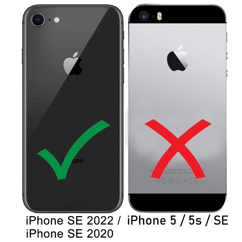 2-in-1 Lederhülle für iPhone SE 2020 / 2022 – Book-Style mit Magnet-Case | Braun - Ansicht 2