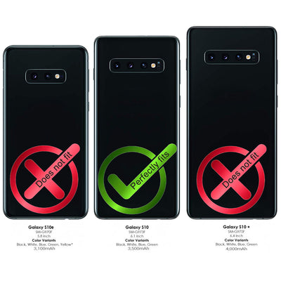 2-in-1 Lederhülle für Galaxy S10 – Book-Case mit Kartenfach | Schwarz – Ansicht 2