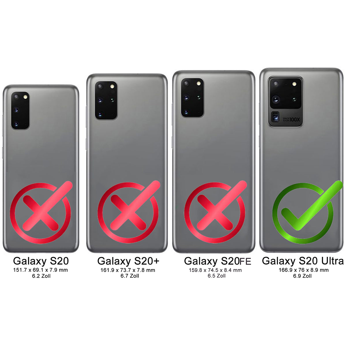 Samsung Galaxy S20 Ultra Leder Flip-Case – Flip-Style mit Kartenfach | Schwarz