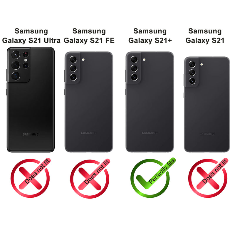 Samsung Galaxy S21 Plus Leder Flip-Case – Flip-Style mit Kartenfach | Braun - Ansicht 2