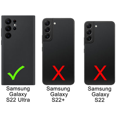 Samsung Galaxy S22 Ultra Leder Flip-Case – Flip-Style mit Kartenfach | Schwarz – Ansicht 2