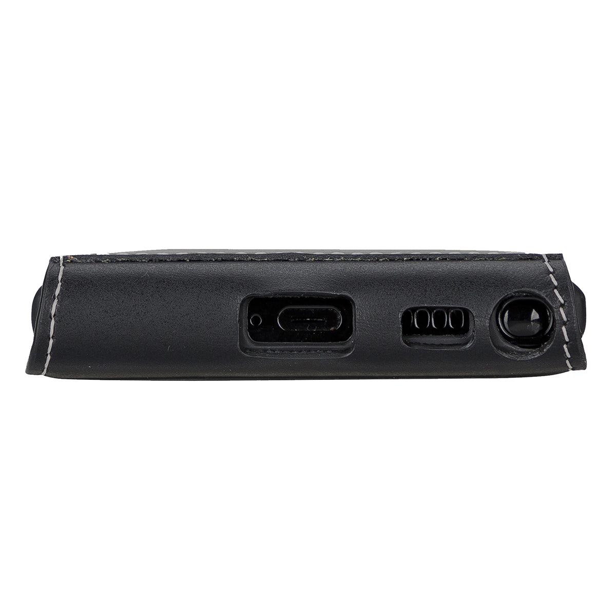 Samsung Galaxy S22 Ultra Leder Flip-Case – Flip-Style mit Kartenfach | Schwarz