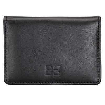 Leder Geldbörse mit Münzfach und Ausweisfach – Slim Wallet | Schwarz