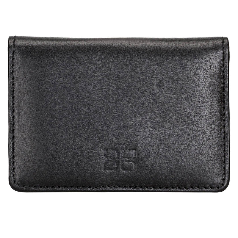 Leder Geldbörse mit Münzfach und Ausweisfach – Slim Wallet | Schwarz