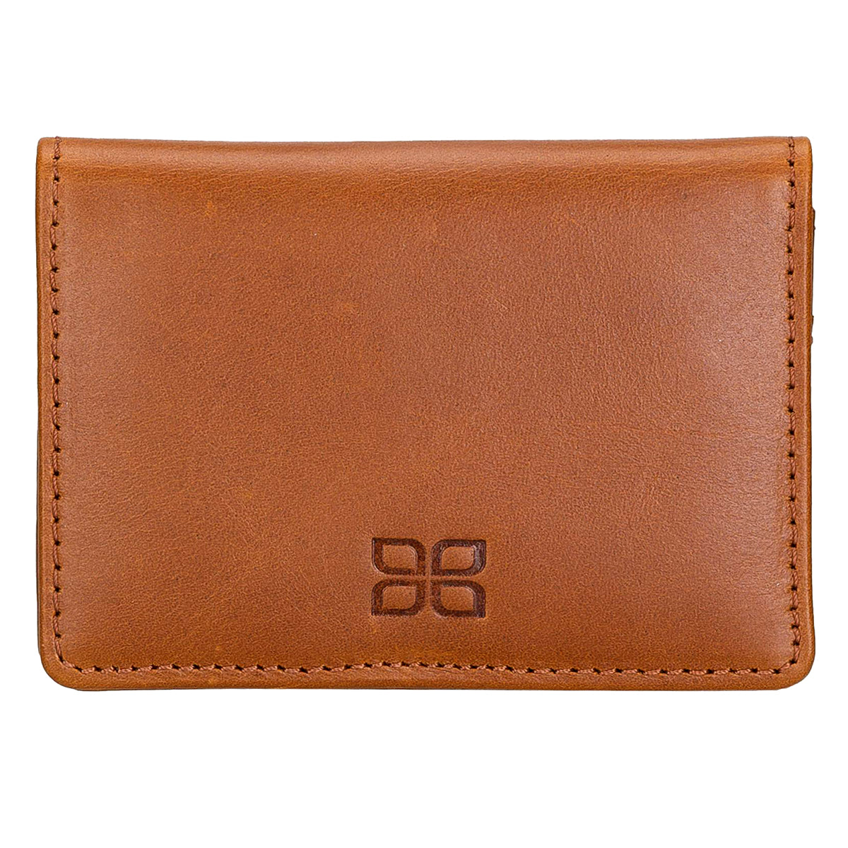Leder Geldbörse mit Münzfach und Ausweisfach – Slim Wallet | Sattelbraun