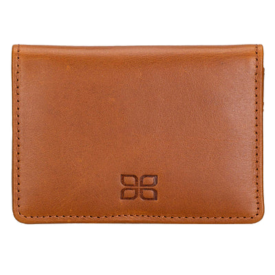 Leder Geldbörse mit Münzfach und Ausweisfach – Slim Wallet | Sattelbraun