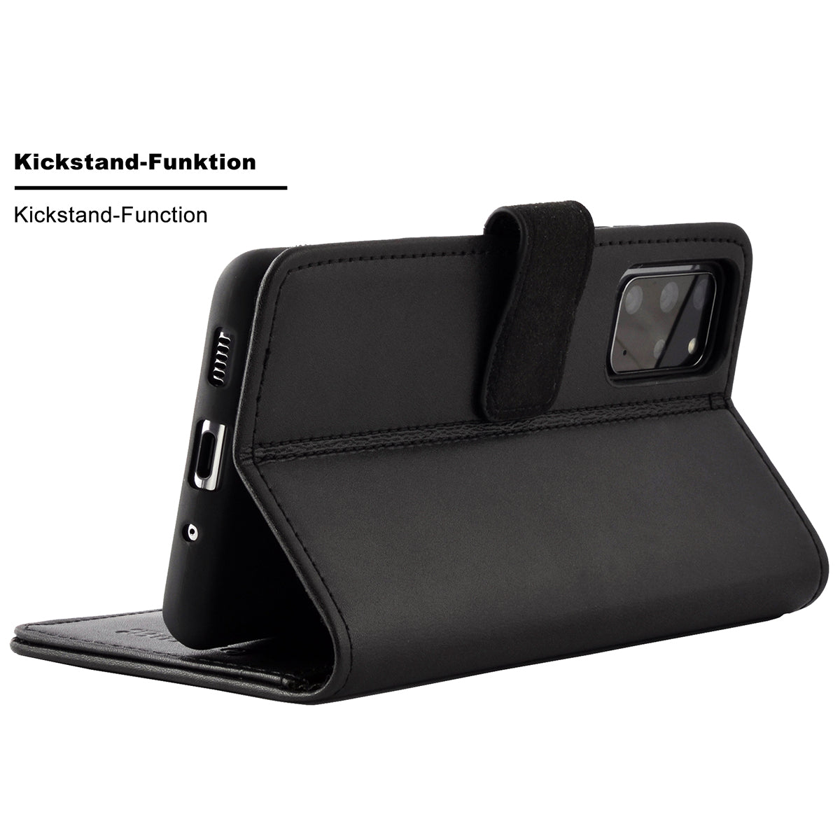 Samsung Galaxy S20 FE Leder Book-Case – Wallet Hülle | Schwarz